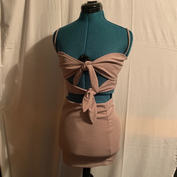 Knit Double Tie Cami Top & Bottom Set - Picture 2 of 6